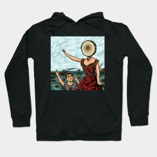 In The Aeroplane Over The Sea Comic Style Hoodie